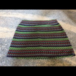 Fun bright tribal pattern skirt